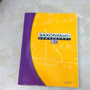 Saxon Math 8/7  Eighth grade with Pre Algebra